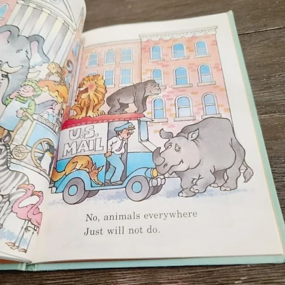 Vintage 80s 1983 Where Will The Animals Stay? Parents Magazine Children's Book
